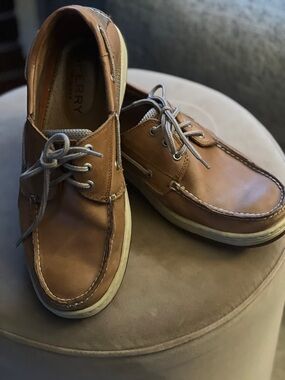 Sperry Men’s Brown Leather Boat Shoes - Size 11